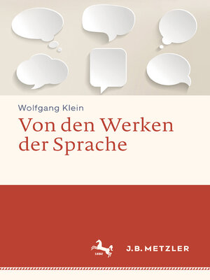 cover image of Von den Werken der Sprache